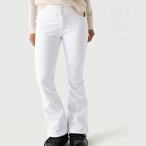Obermeyer: WOMEN'S THE BOND PANT - white long ski pants